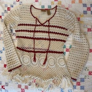 Wrangler Open Crochet Sweater!